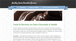Desktop Screenshot of healthy-dark-chocolate-reviews.com